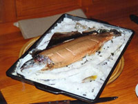 Seesaibling in Salzkruste