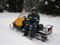 Snowmobiling
